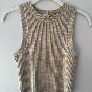 Abercrombie & FitchMulticolor Sleeveless Ribbed Knit Top